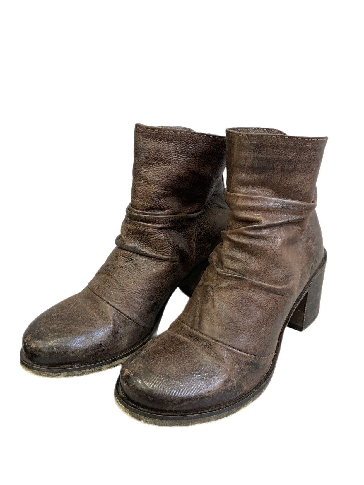 A.S.98 A.S. 98 style heel brown leather punk avant garde y2k Size US 6 / IT 36 - 1 Thumbnail