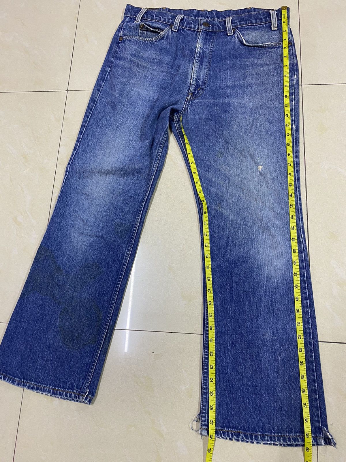 Levi's × Vintage Vintage Levis 517 Orange Tab Distressed Rusty Flared Denim Size US 34 / EU 50 - 20 Thumbnail