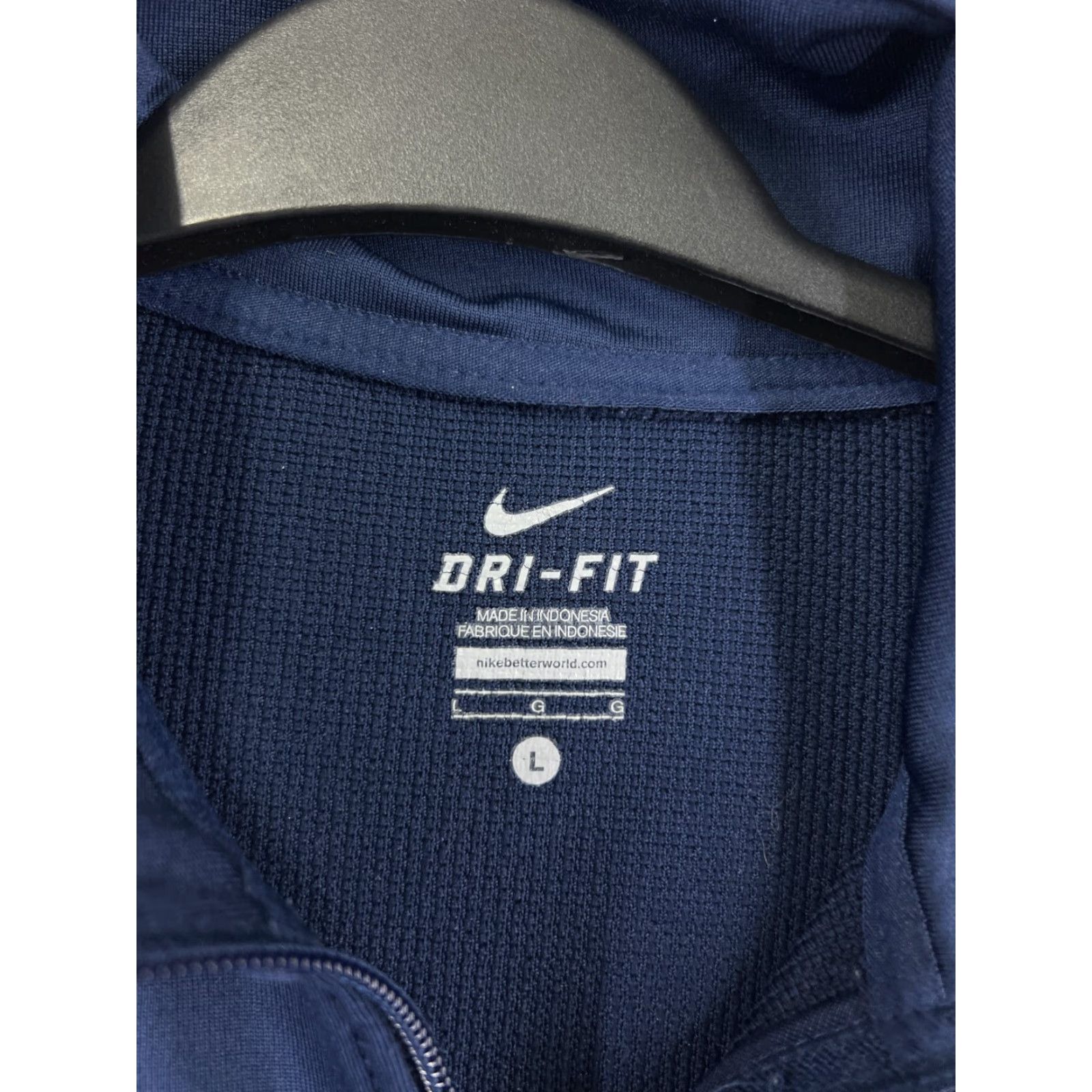Nike Nike Sweater Mens Large Blue Full Zip Mock Neck Soccer Arizona Shield Crest Size US L / EU 52-54 / 3 - 4 Thumbnail
