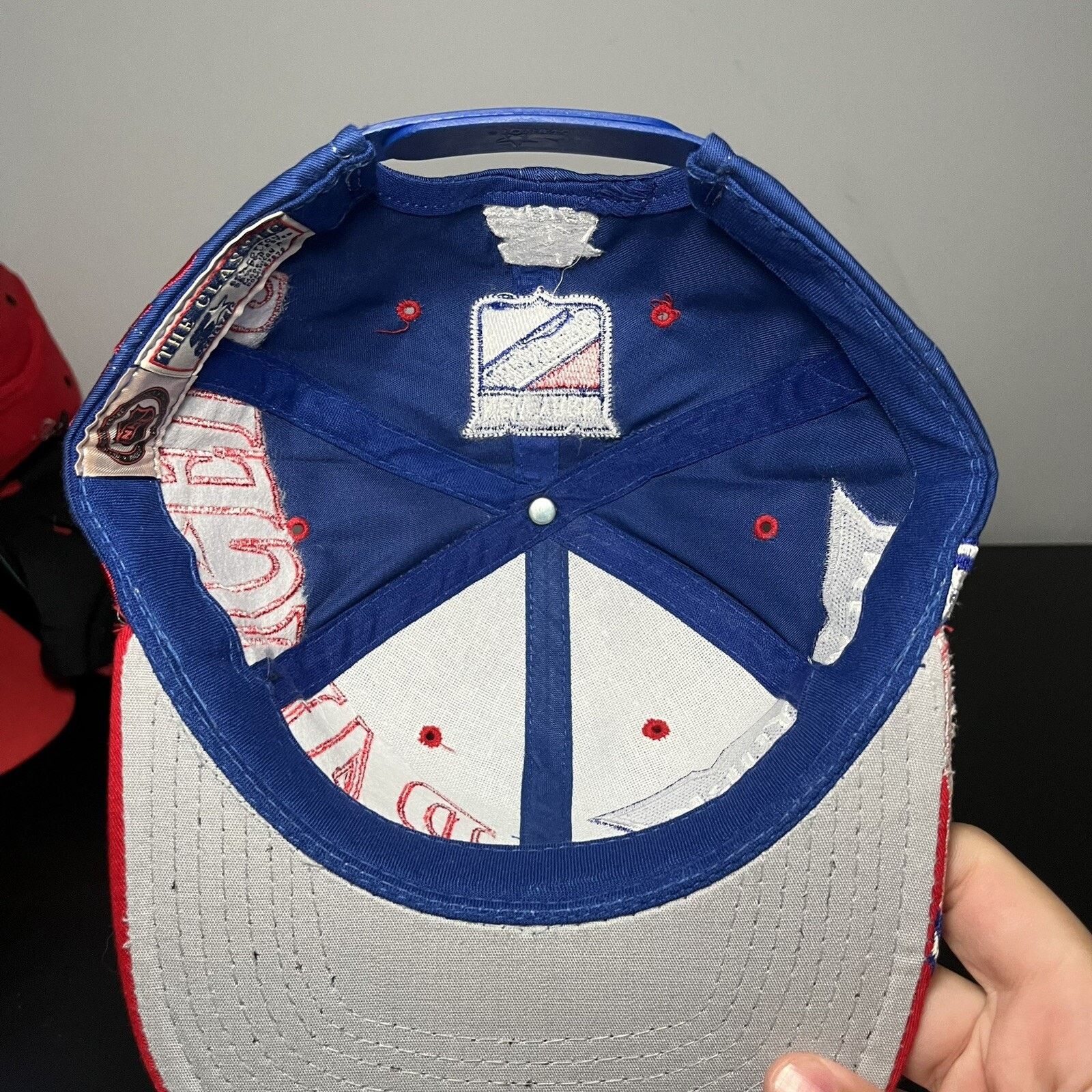 Starter Vintage New York Rangers Snap Back Mens Hat NHL Size ONE SIZE - 7 Thumbnail