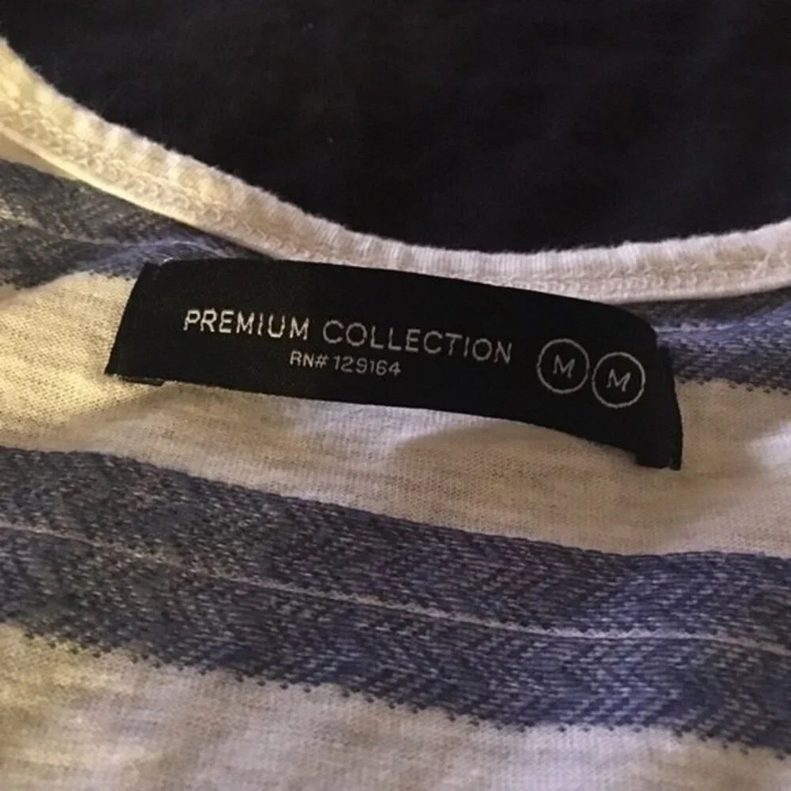 Cotton On Cotton on blue and white nautical striped tank top, size Med Size M / US 6-8 / IT 42-44 - 2 Thumbnail