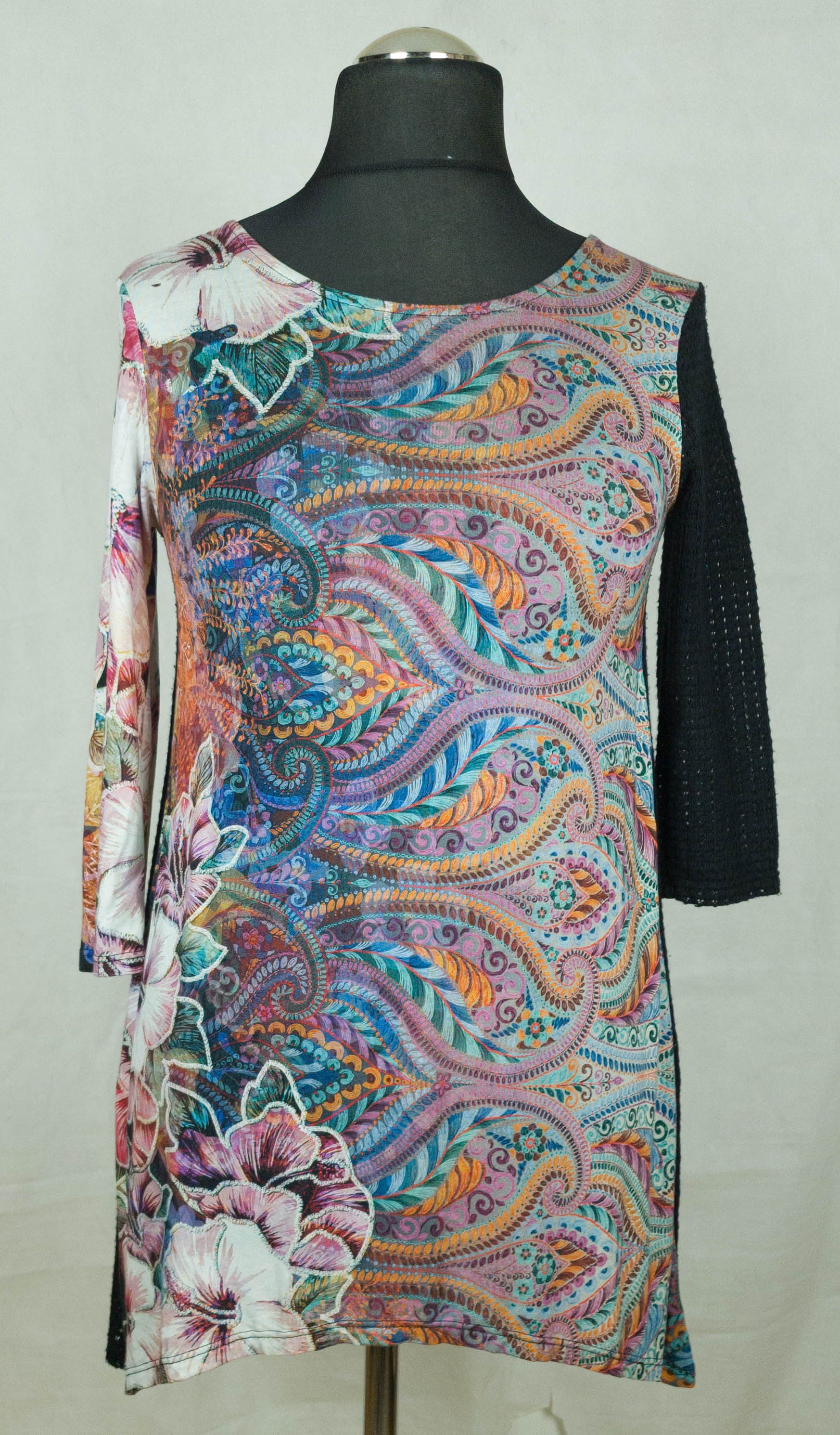 Desigual Desigual womens top tunica 3/4 sleeve size S-M (LABEL S) Size S / US 4 / IT 40 - 1 Thumbnail