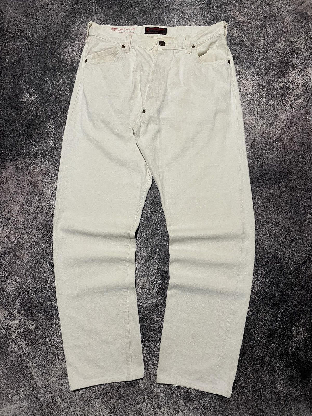 Evisu Evisu Yamane Denim White Selvedge Distresed Size US 34 / EU 50 - 6 Thumbnail
