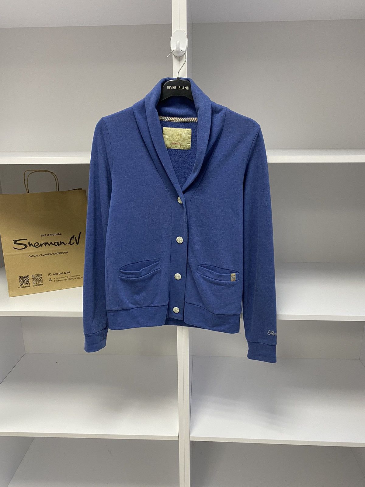 Bogner × Designer × Vintage Vintage Bogner Fire + Ice women's blue cardigan Size S / US 4 / IT 40 - 2 Thumbnail