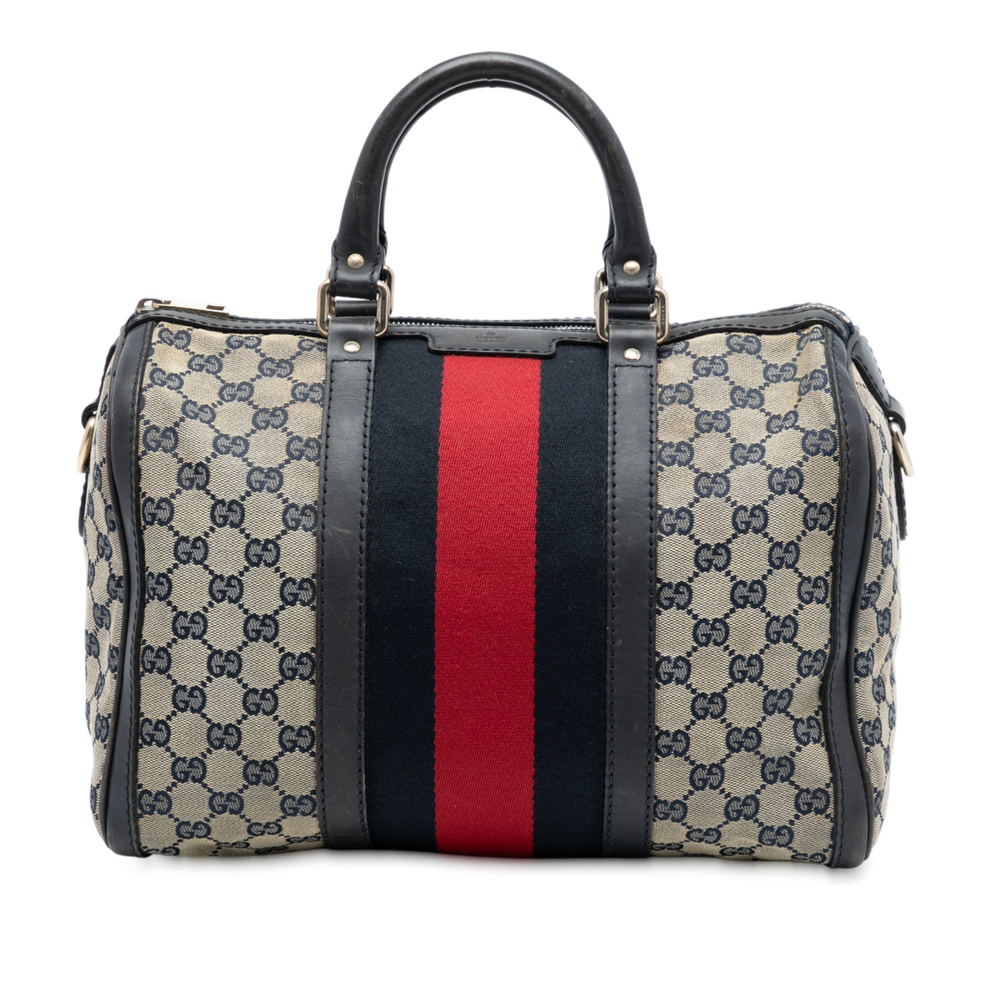Gucci Gucci Medium GG Canvas Web Joy Boston Bag Size ONE SIZE - 1 Thumbnail