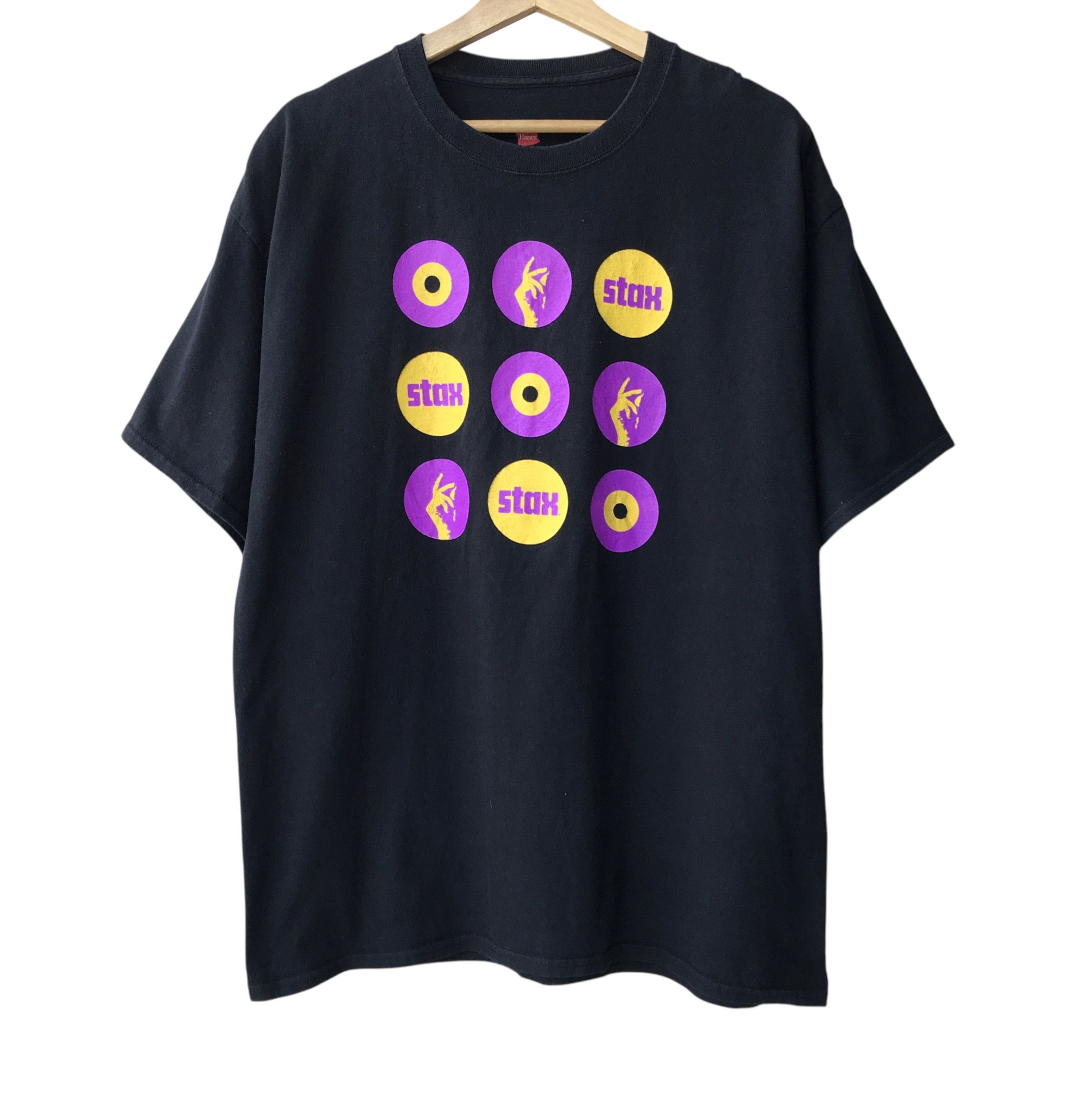 Hanes × Vintage Stax Records Memphis USA Music Label Vintage 2000s Promo Tee Size US XL / EU 56 / 4 - 1 Thumbnail