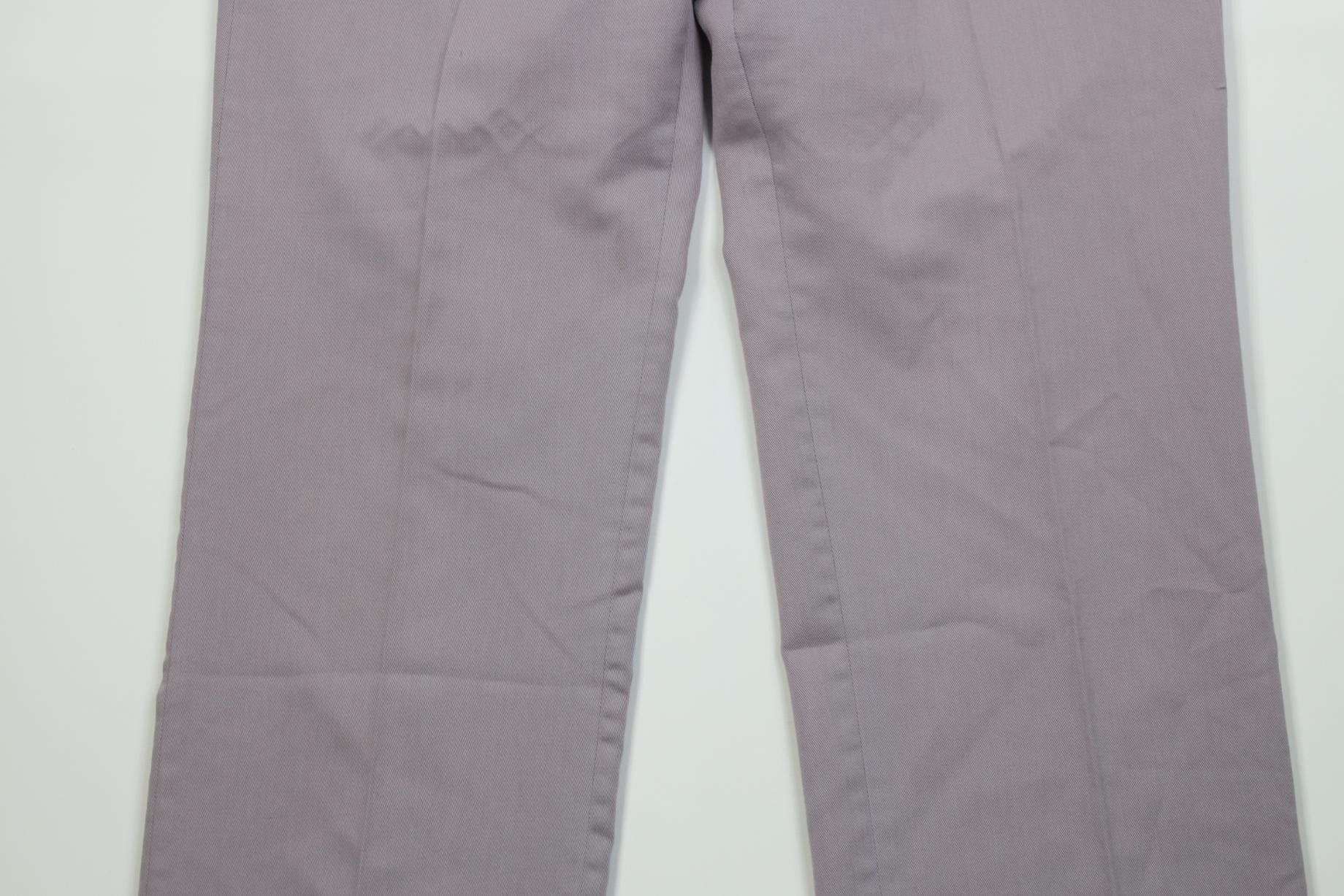 Levi's Vintage 70s 80s Levis Flared Wide Leg Chino Pants Purple USA Size US 38 / EU 54 - 3 Thumbnail