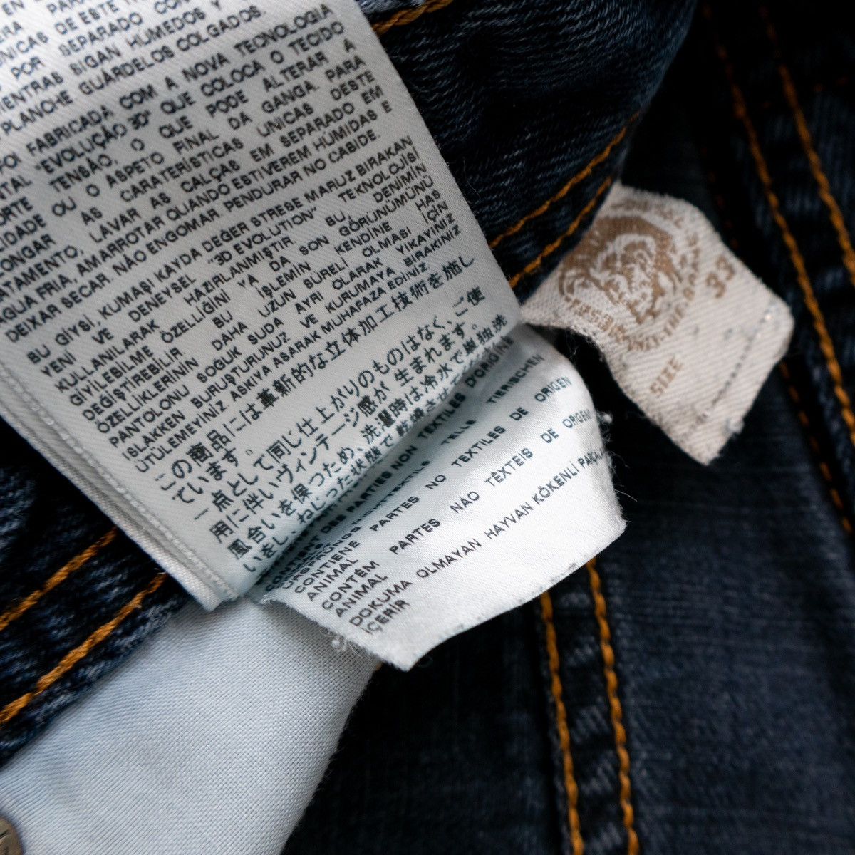 Diesel Diesel Larkee Men's Jeans Size 33 – Regular Straight Fit Size US 33 - 5 Thumbnail