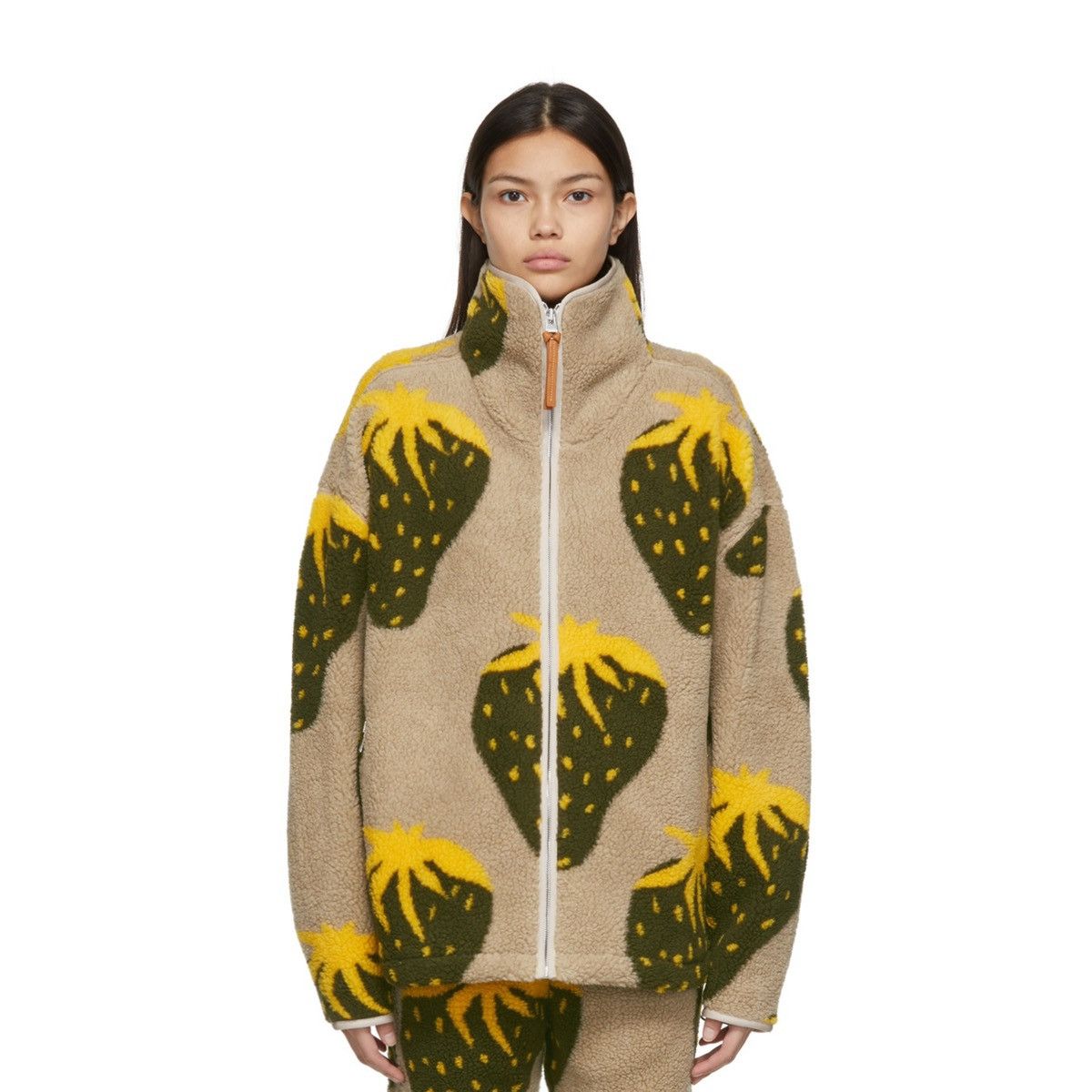 JW Anderson Strawberry Fleece Jacket Size L / US 10 / IT 46 - 1 Thumbnail