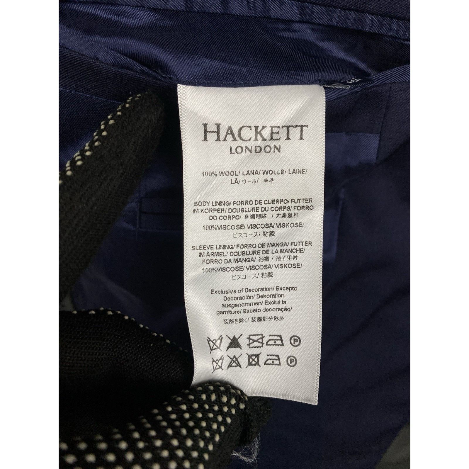 Hackett Hackett RECENT Men`s Blue Slim Fit Wool 2 Piece Suit Size 38 Size 38R - 11 Thumbnail