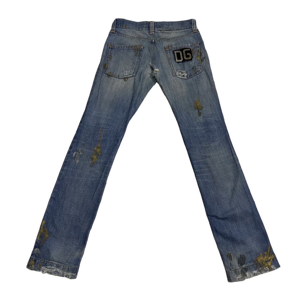 Dolce & Gabbana Dolce & Gabbana paint distressed denim Size US 31 - 2 Thumbnail