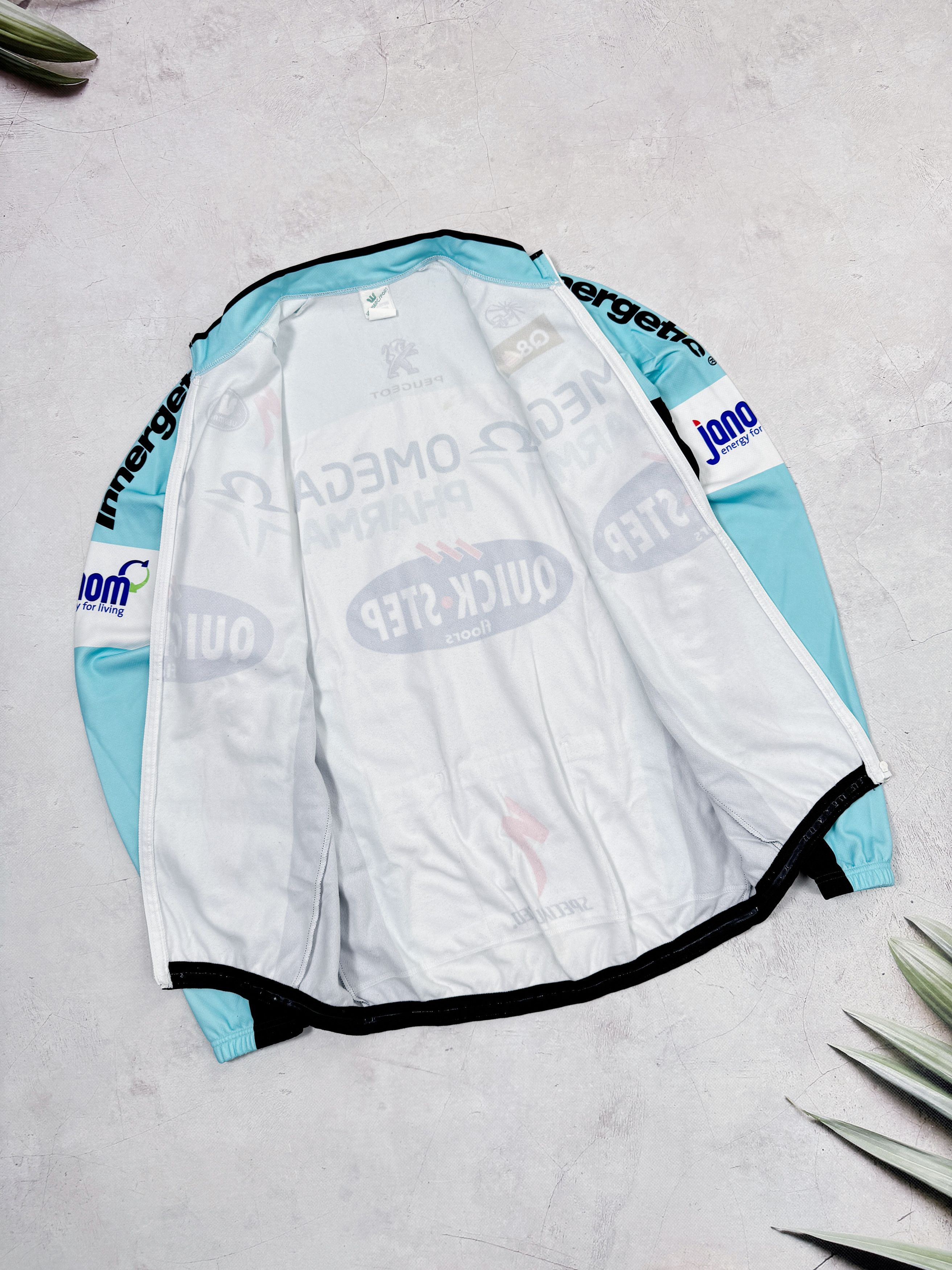 Vintage Vintage Vermarc Omega Pharma Warm Cycling Jersey Quick Step Size US M / EU 48-50 / 2 - 4 Thumbnail