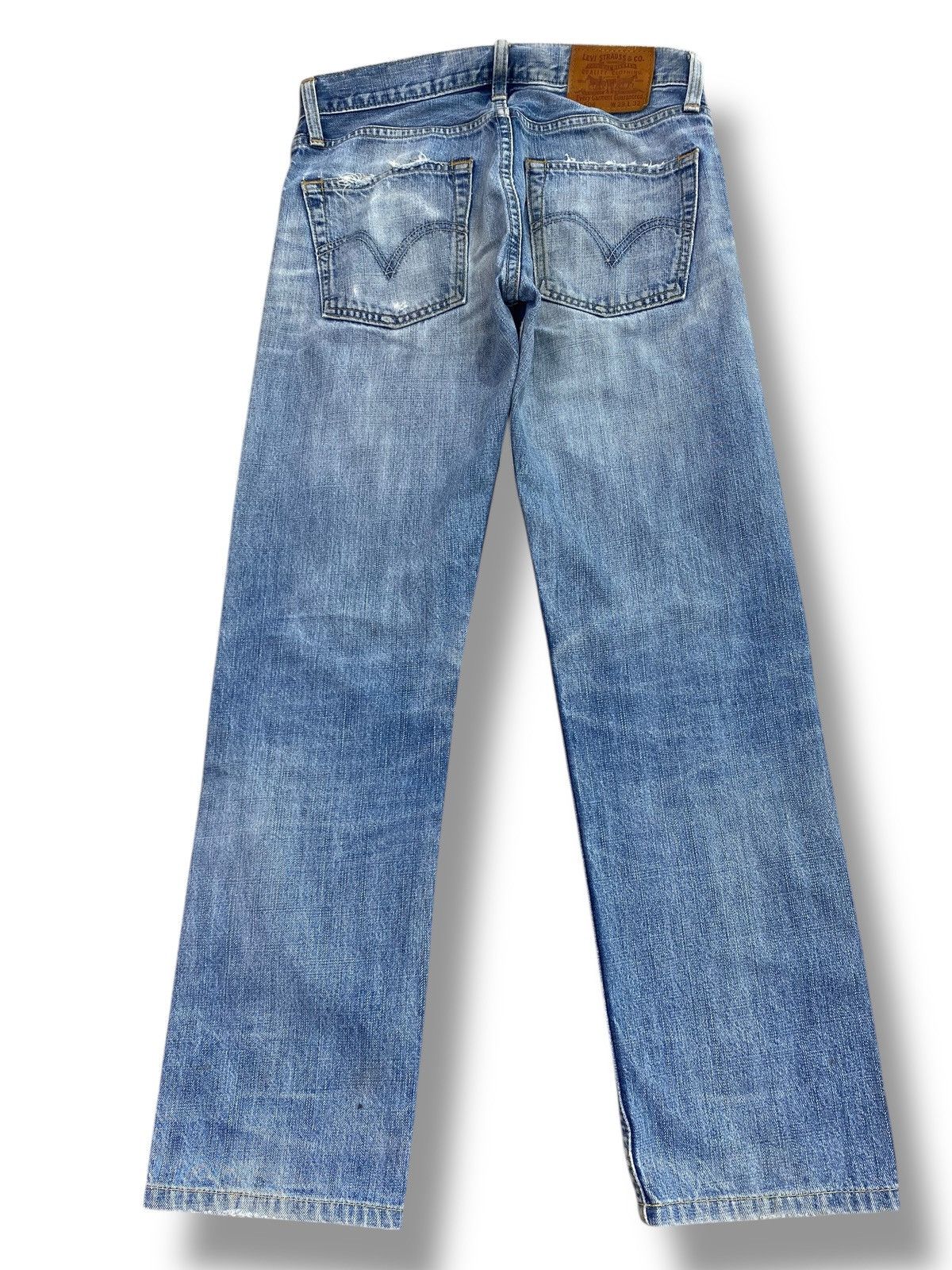 Levi's Vintage Levi’s Whiskers Faded Wash Style Straight Cut Jeans Size US 29 - 3 Thumbnail