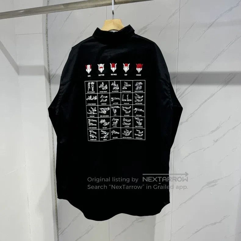 Balenciaga Balenciaga Fitness Print Shirt Jacket. Size US XS / EU 42 / 0 - 2 Thumbnail