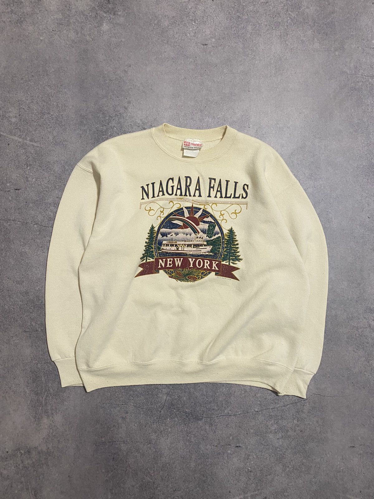 Hanes × Vintage Vintage 90s Hanes Niagara Falls New York Sweatshirt Size US M / EU 48-50 / 2 - 1 Thumbnail