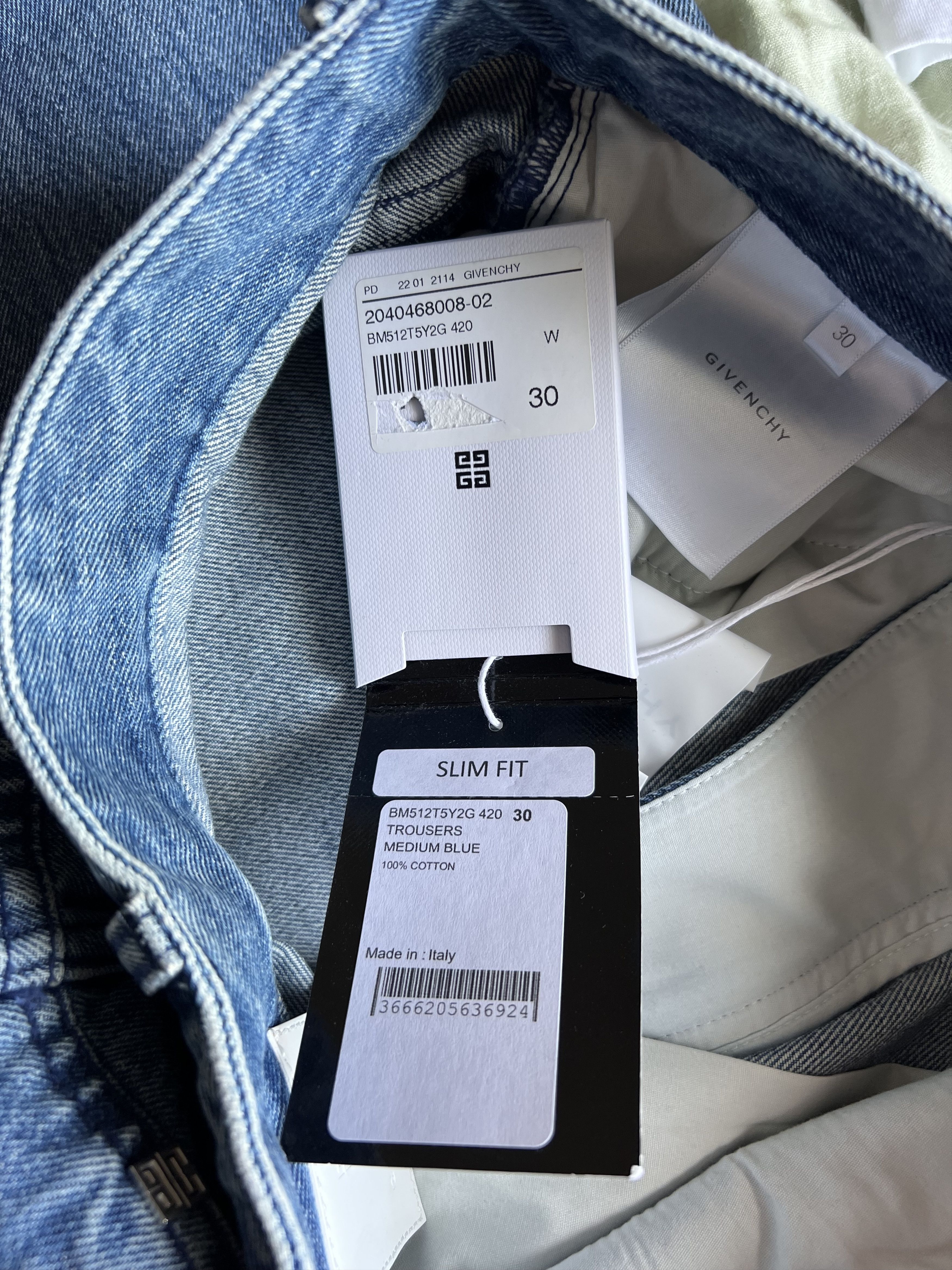 Givenchy Givenchy 4G Zipper Detail Denim Jeans Size US 30 / EU 46 - 9 Thumbnail