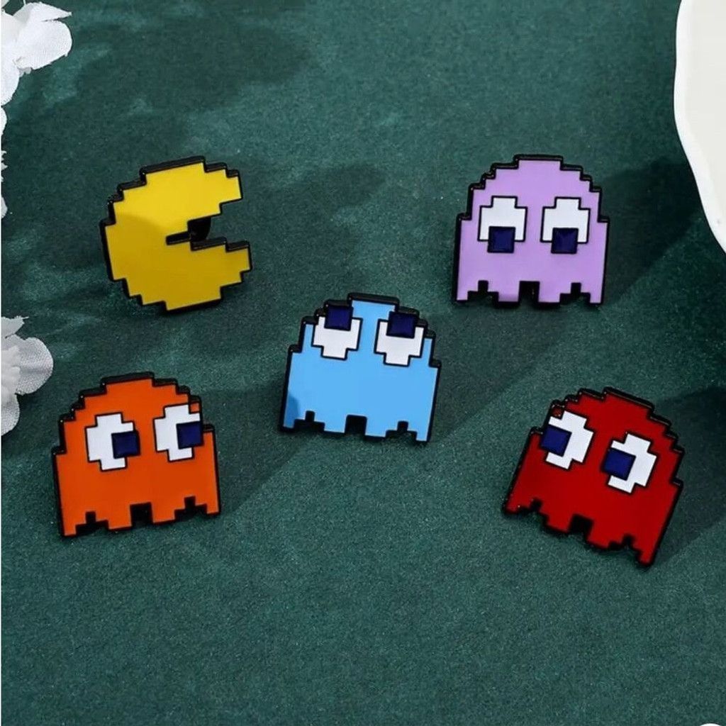 Other Set Of 5 Vintage Style Pac Man Pins Size ONE SIZE - 2 Thumbnail