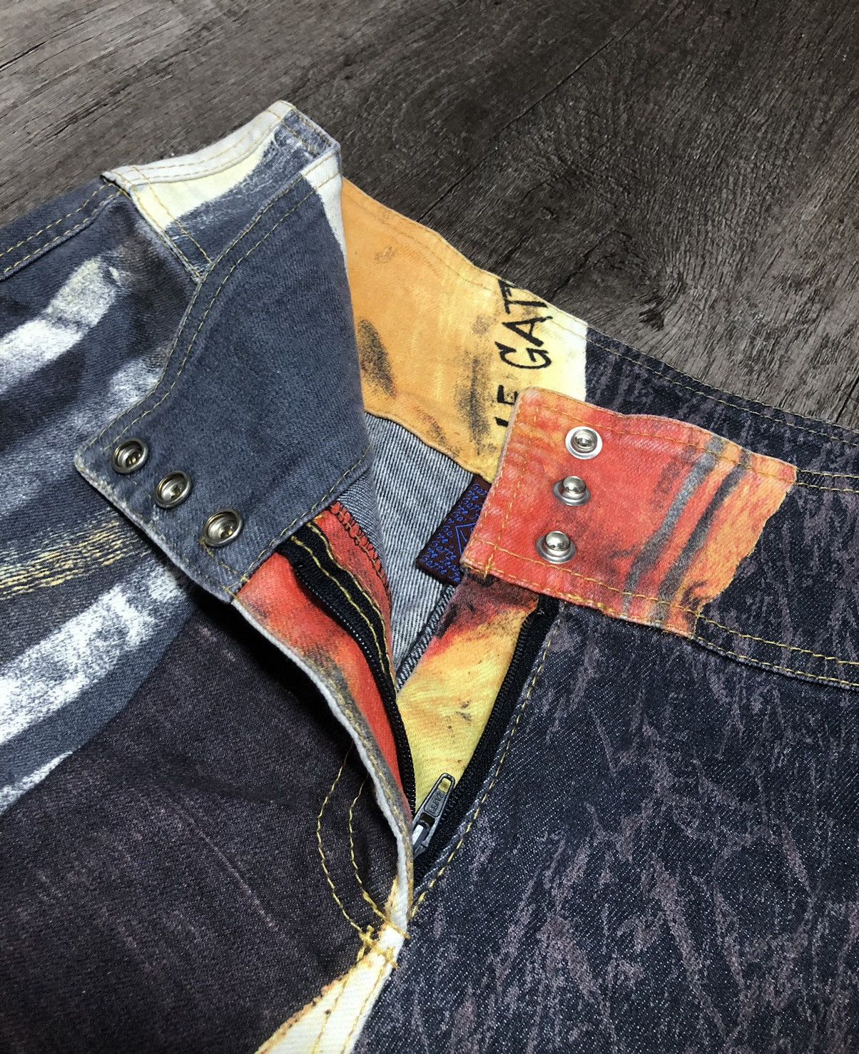 Vintage Le Gatte Jeans x Marco Fantini S.r.l Firenze Size 28" / US 6 / IT 42 - 9 Thumbnail
