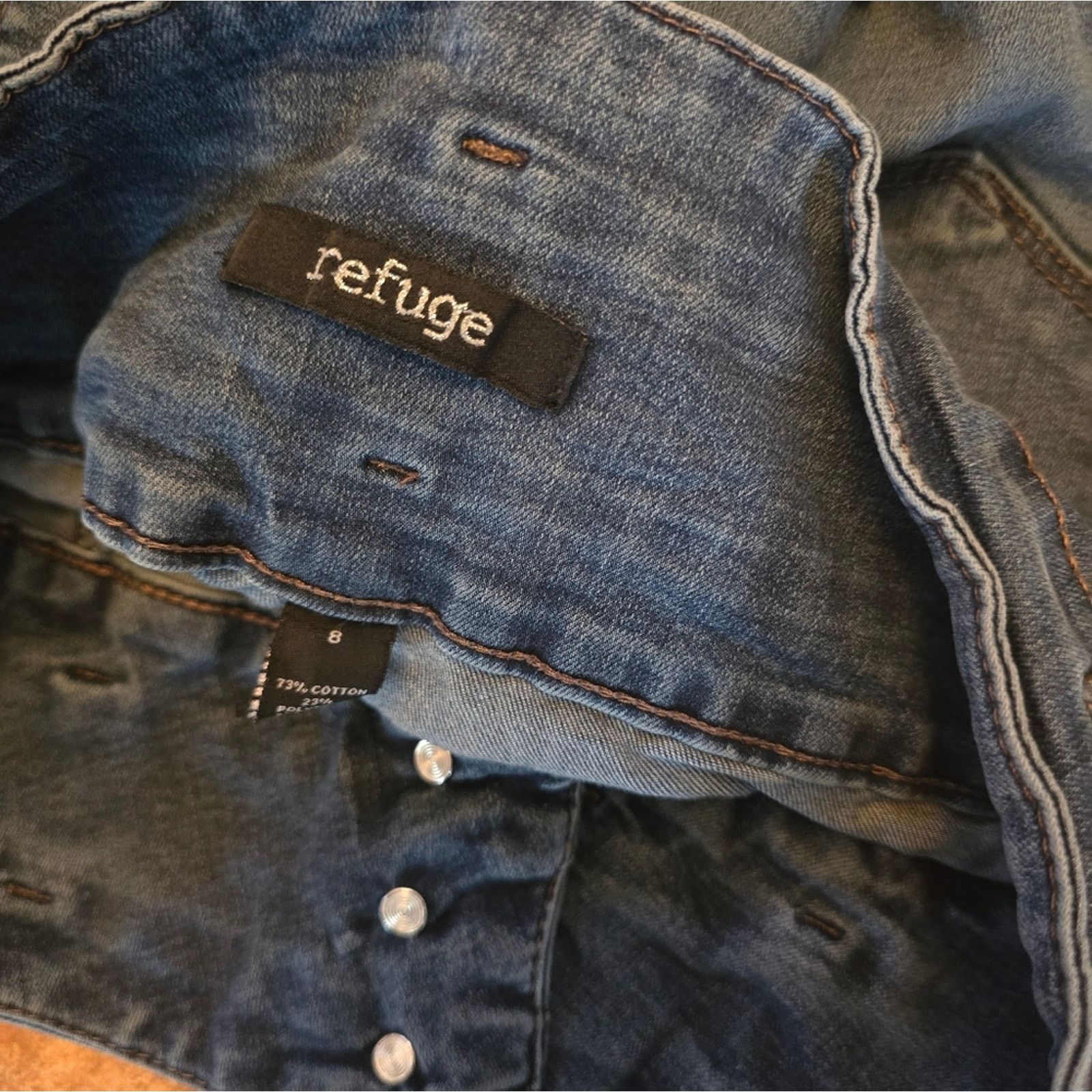 Other Dark Denim Refuge Skinny Jean Size 29" - 3 Thumbnail