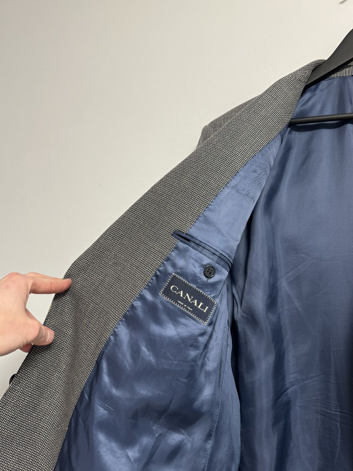 Canali Canali Blazer Men’s Blue Luxury Wool Silk 60-R Size Size 54L - 16 Thumbnail