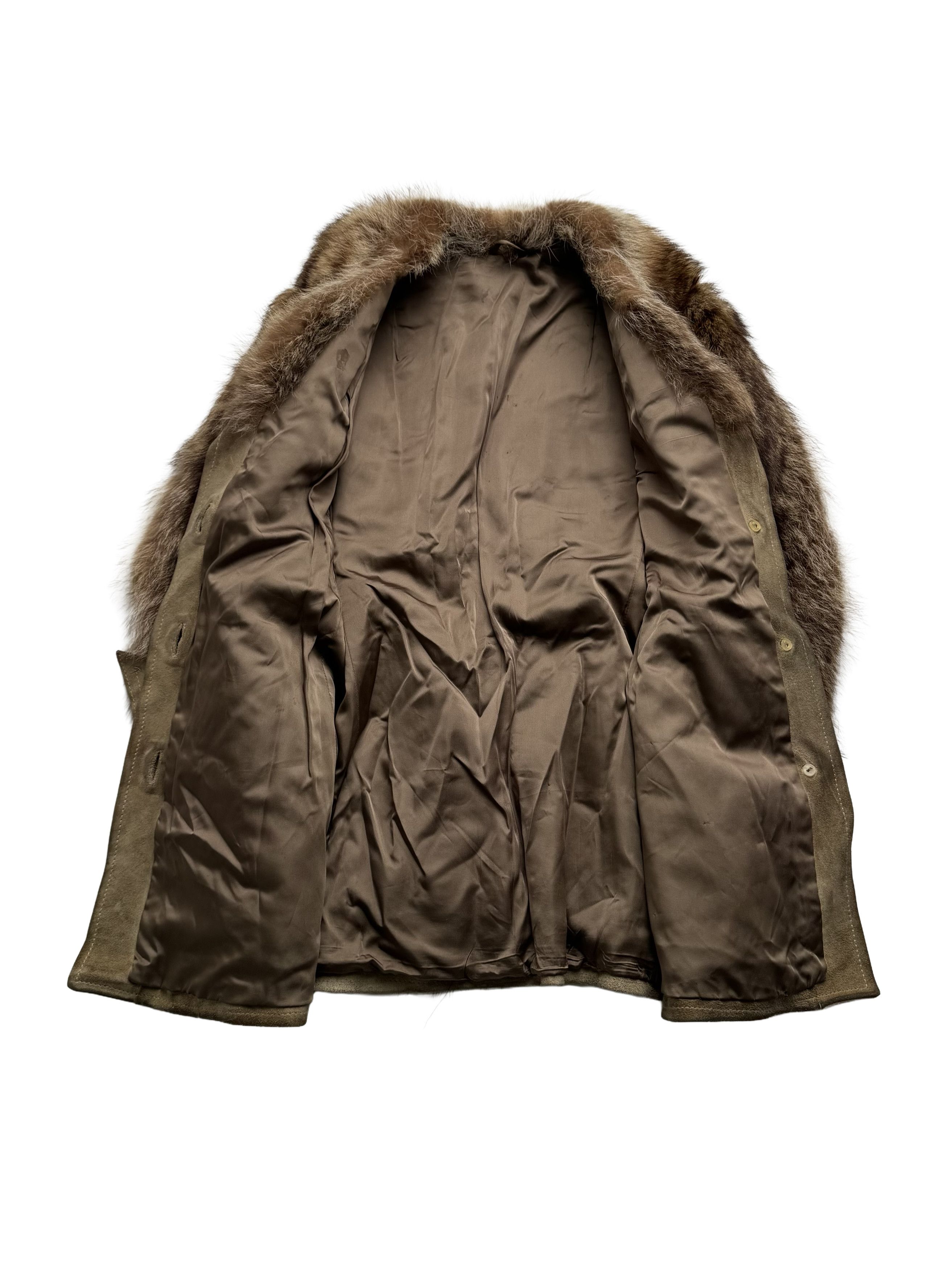 Vintage Vintage Real Suede Coat With Real Fur Details Size M / US 6-8 / IT 42-44 - 12 Thumbnail