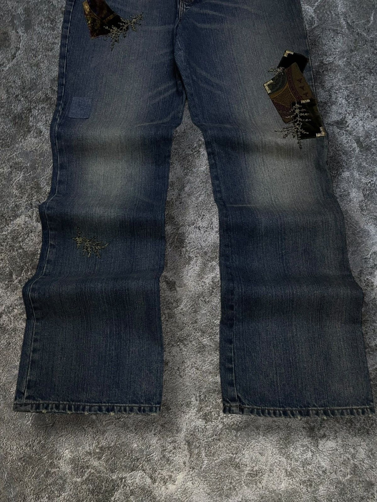 Designer × Polo Ralph Lauren × Vintage Vintage Designer Polo Ralph Lauren Flared Patchwork Jeans Size US 32 / EU 48 - 3 Thumbnail