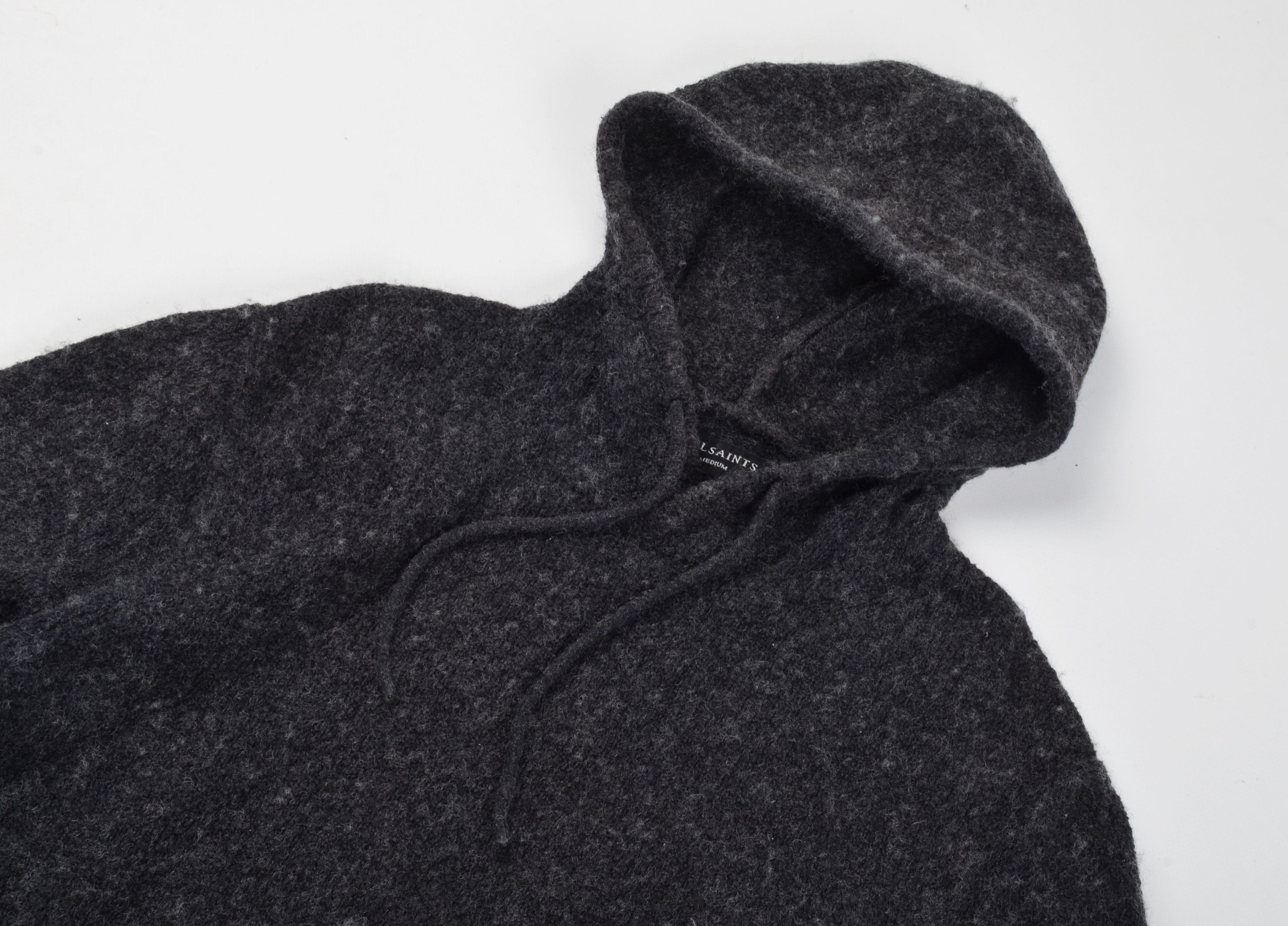 Allsaints Allsaints Cotton Wool Blend Warm Long Sleeve Hoodie Size US M / EU 48-50 / 2 - 2 Thumbnail