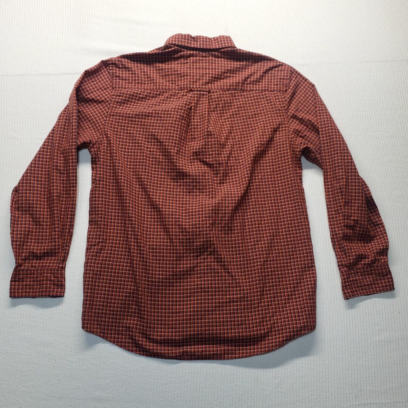 Vintage Saddlebred Orange Plaid Easy Care Classic Fit Long Sleeve Button-Up Shirt Men's Medium Size US M / EU 48-50 / 2 - 8 Thumbnail