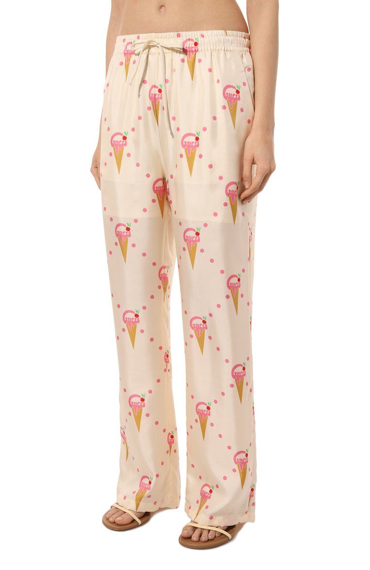 Gucci o1y0925 Polka-Dot Jogger in Pink Size 26" / US 2 / IT 38 - 2 Thumbnail
