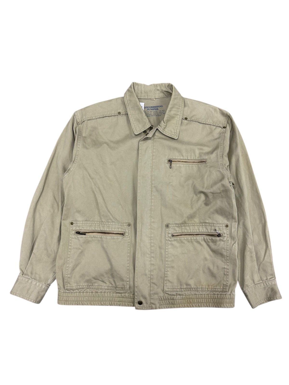 Vintage 1980s Vintage Work Jacket Professional Jumper Size US L / EU 52-54 / 3 - 1 Thumbnail