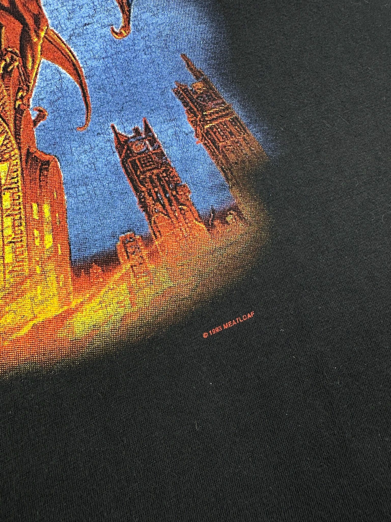 Band Tees Vintage 1994 Meat Loaf T Shirt - Tour Concert Vtg Band Tee Size US XL / EU 56 / 4 - 2 Thumbnail