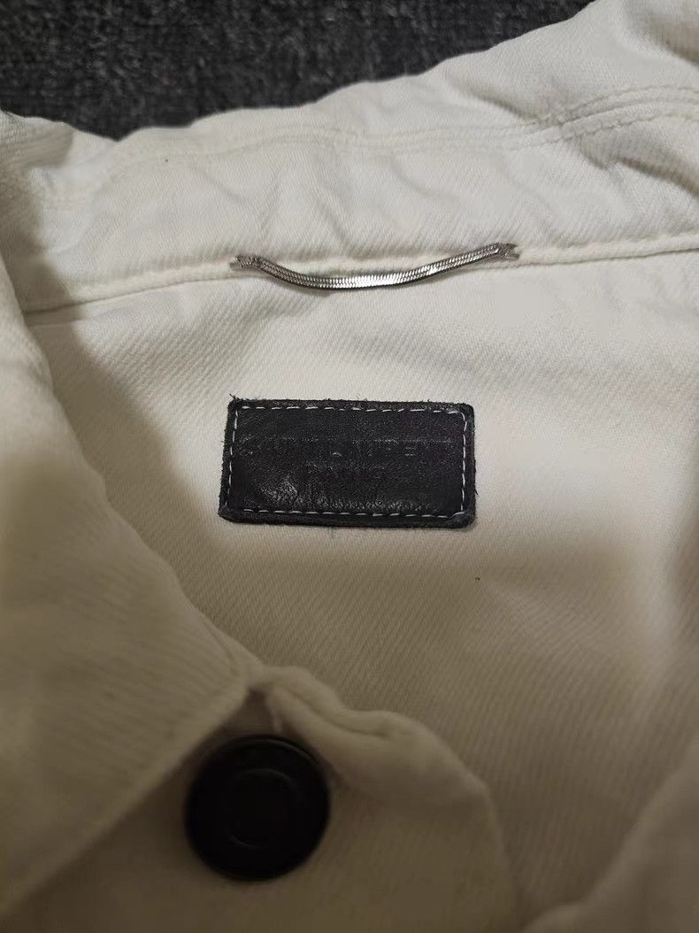 Saint Laurent Paris SAINT LAURENT YSL Off-White Denim Jacket Size US M / EU 48-50 / 2 - 5 Thumbnail