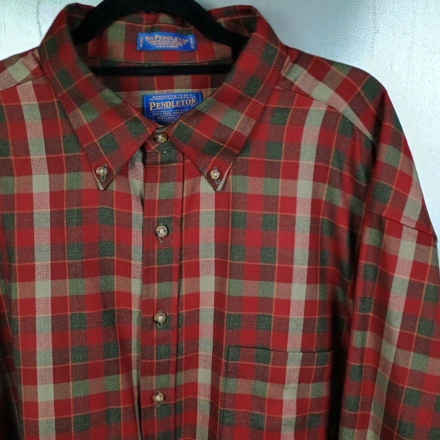 Pendleton Pendleton Vintage Wool Tartan Plaid Casual Button Shirt XXL Size US XXL / EU 58 / 5 - 1 Thumbnail