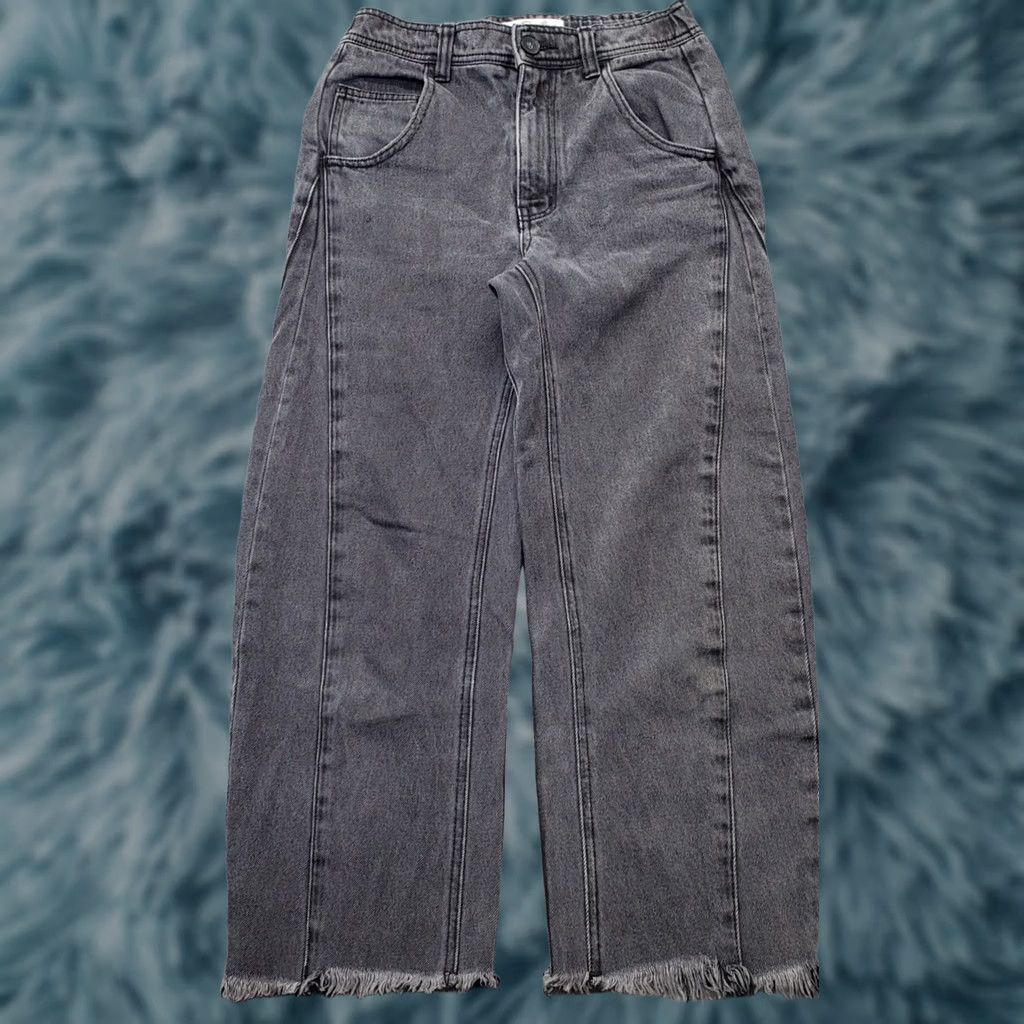 Levi's Levi's We The Free Baggy Jeans Women Size 24 Black Denim High Rise 23" Inseam 33.75" Outseam 5-Pocket Straight Jeans Size 42" / US 20 - 1 Thumbnail
