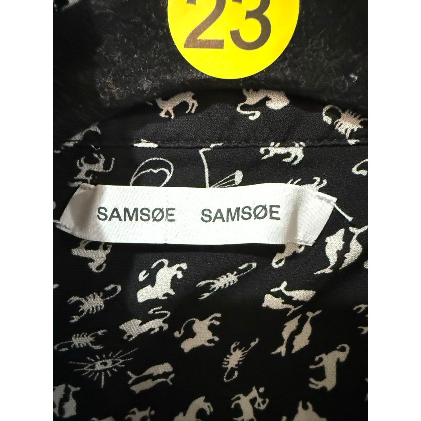 Samsoe Samsoe Samsoe Samsoe Dress Stella Shirt Dress Dark Sky Zodiac Horos Size S / US 4 / IT 40 - 3 Thumbnail