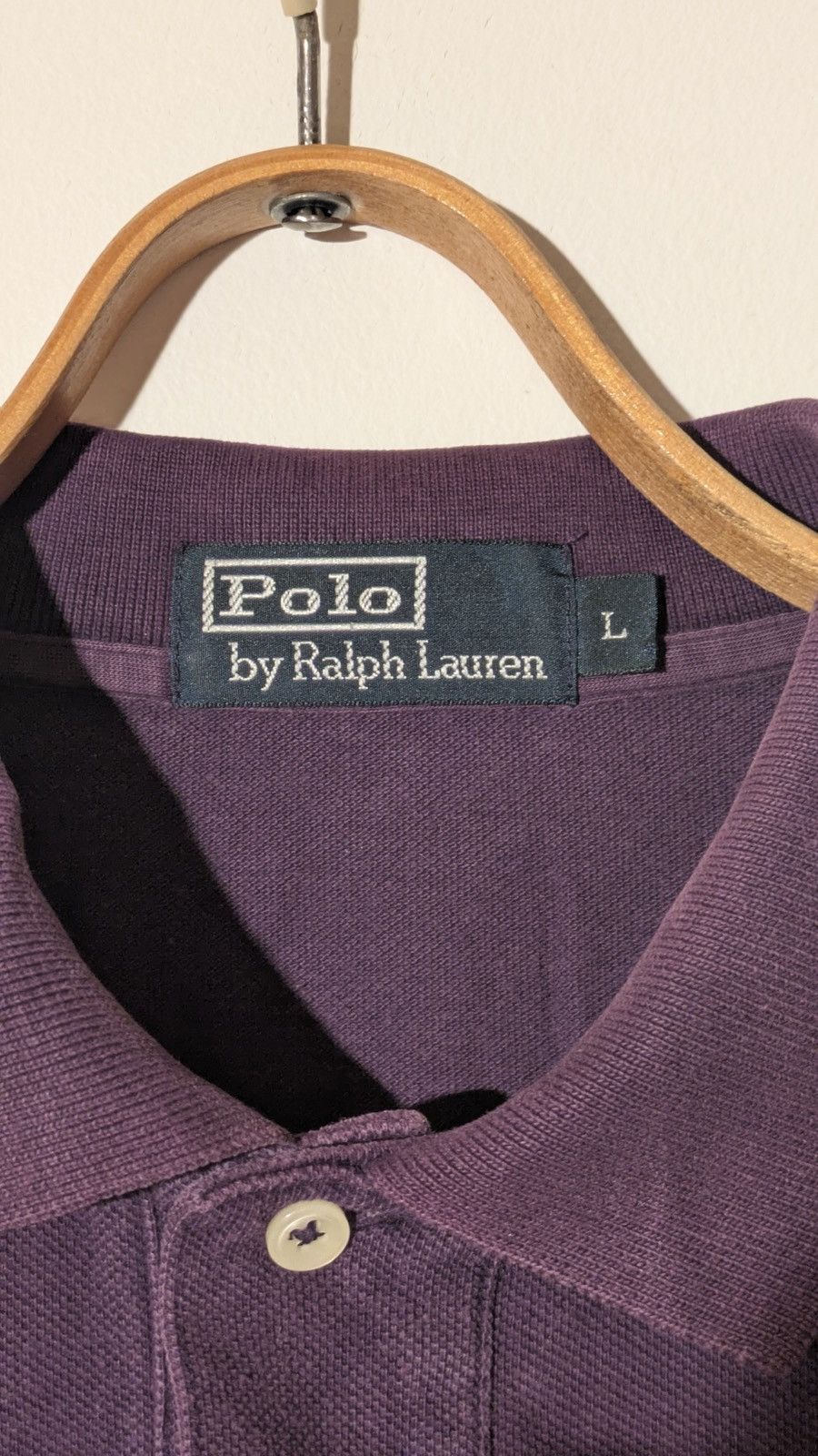 Polo Ralph Lauren 👕 Polo Ralph Lauren Long Sleeve Polo Shirt – Purple (Size L) Size US L / EU 52-54 / 3 - 3 Thumbnail