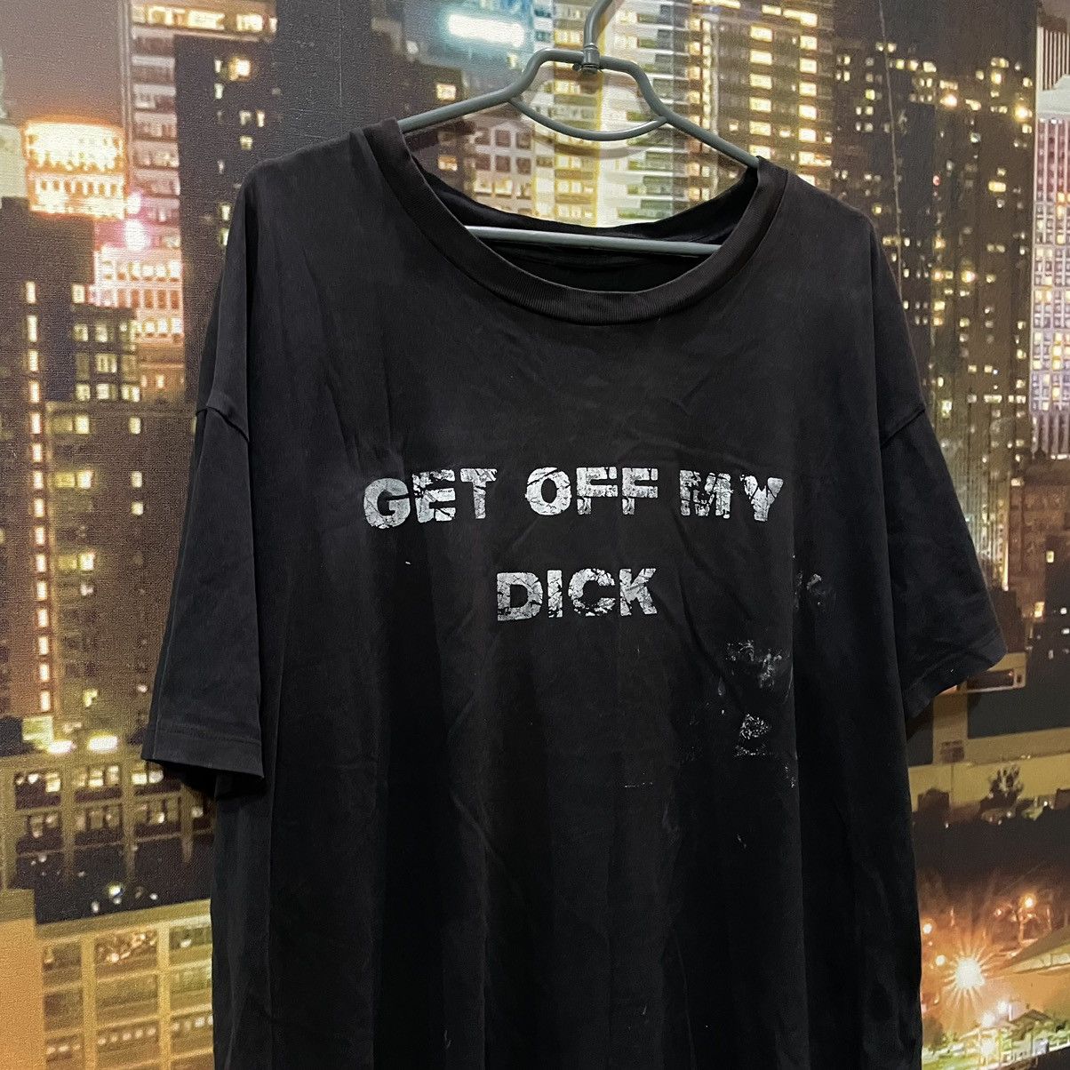 Band Tees VINTAGE 90S HUMOR TEE GET OFF MY DICK PENIS FUNNY PORNO XXX Size US XL / EU 56 / 4 - 2 Thumbnail