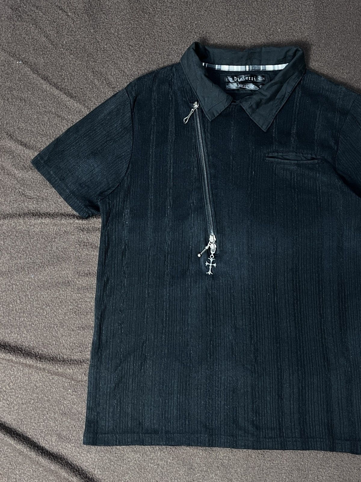Japanese Brand Asymmetrical Dialetti Goth Shirt Size US M / EU 48-50 / 2 - 2 Thumbnail