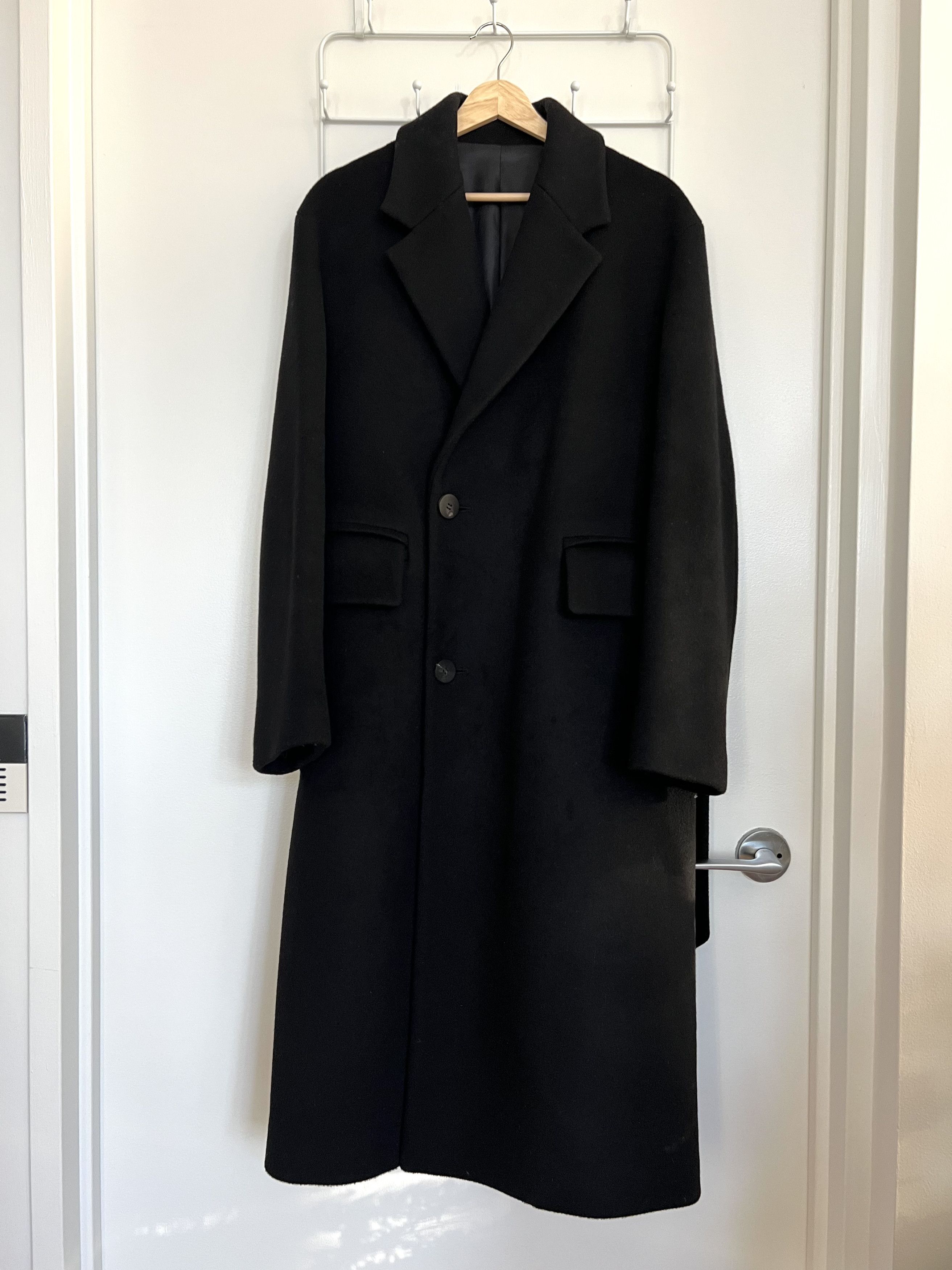 Wooyoungmi Wooyoungmi Black Single-Breasted Coat Size US S / EU 44-46 / 1 - 3 Thumbnail