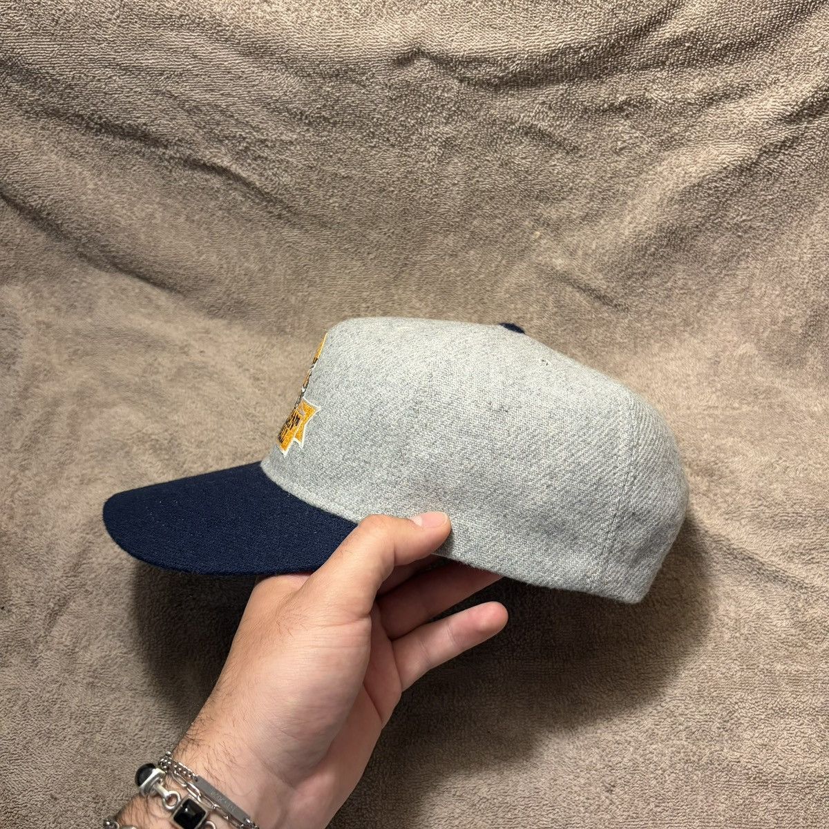 New Era Vintage 90s Michigan Wolverines Football SnapBack Hat USA Size ONE SIZE - 6 Thumbnail