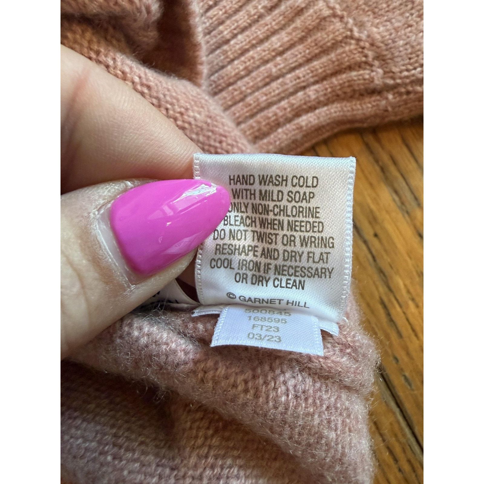 Other Garnet Hill Womens 100% Cashmere Sweater XS Pink Size XS / US 0-2 / IT 36-38 - 4 Thumbnail