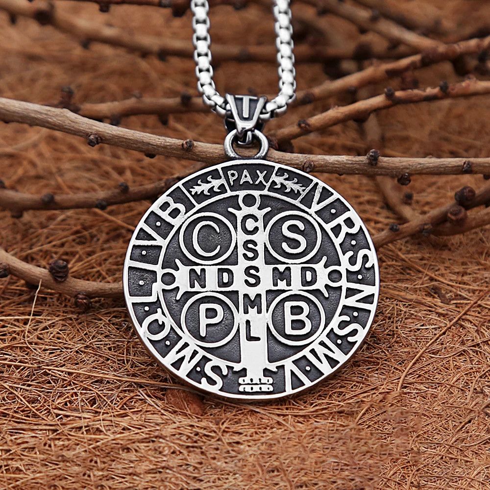 Jewelry San Benito Exorcist Amulet Pendant Stainless Necklace Gifts Size ONE SIZE - 3 Thumbnail