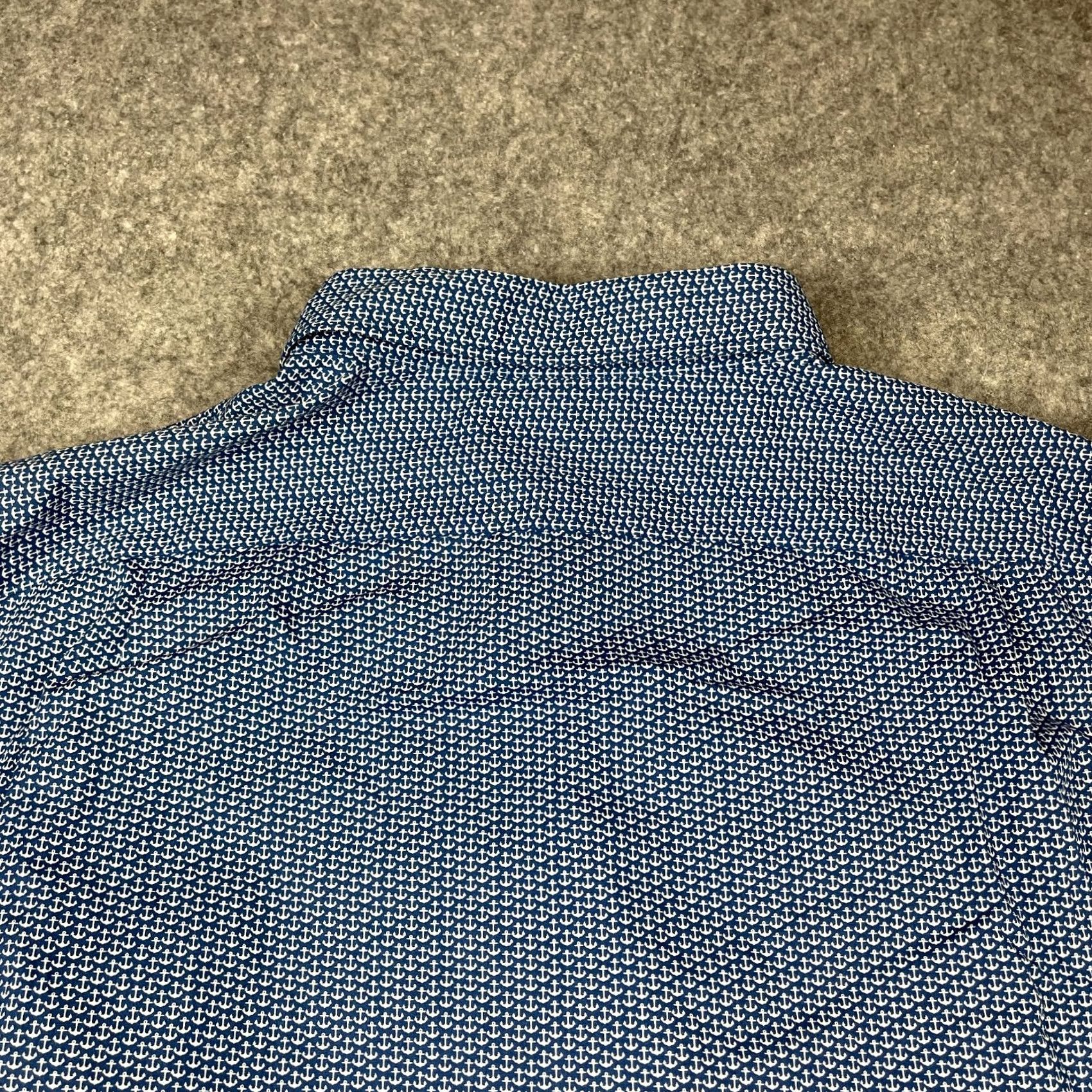 Nautica Nautica NAUTIC Shirt Men's XXL Blue White Anchors Nautical Long Sleeve Button Up Coastal Size US XXL / EU 58 / 5 - 4 Thumbnail