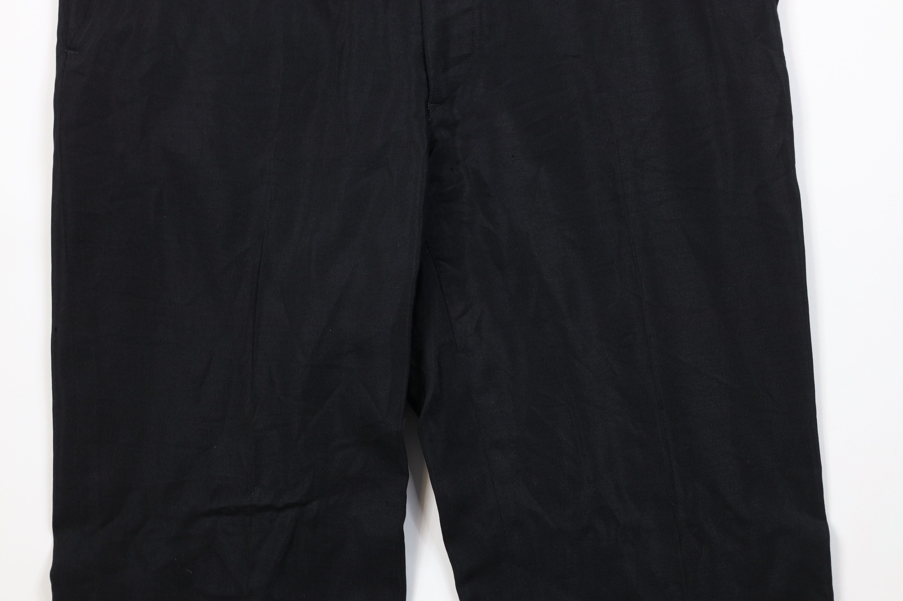 Vintage Vintage 50s Rockabilly Gabardine Knit Chino Pants Black USA Size US 34 / EU 50 - 3 Thumbnail