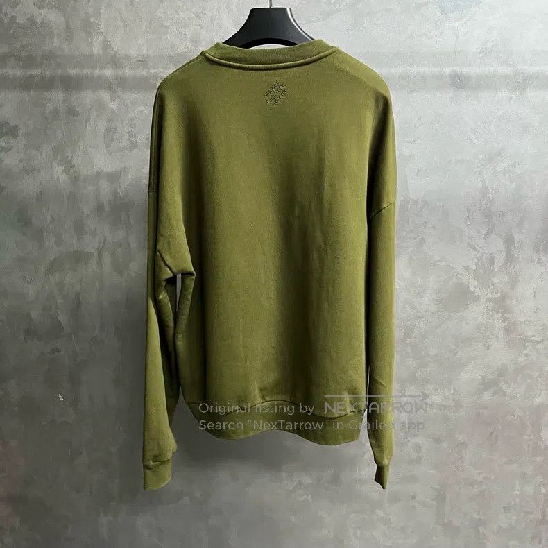 Louis Vuitton Louis Vuitton Army Green Logo Studded Printed Crew Neck Lo Size US M / EU 48-50 / 2 - 5 Thumbnail
