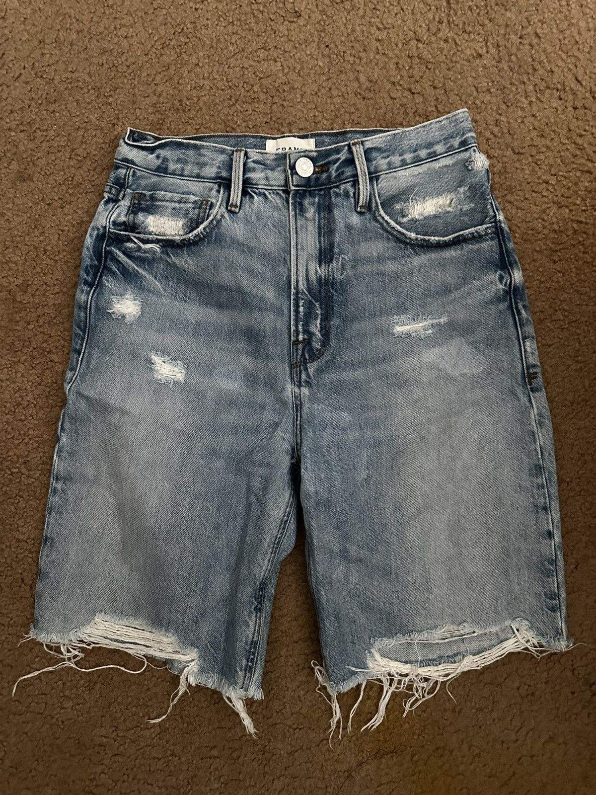 Frame Womens Frame long jean shorts Size 25" / US 0 / IT 36 - 1 Thumbnail