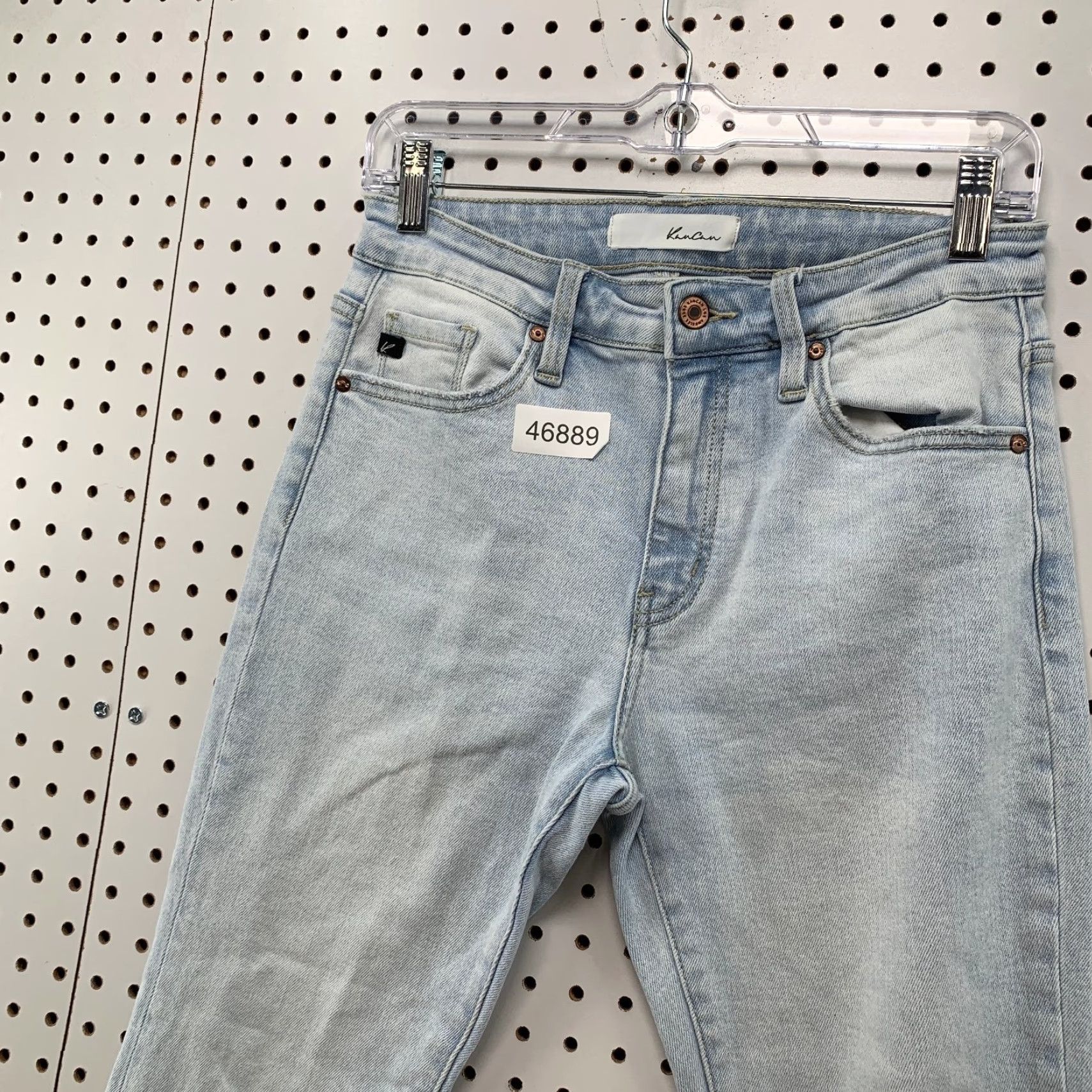 Vintage KanCan Denim Jeans Womens 28x25.5 Tag 7/27 Medium High Rise Bootcut Denim Jeans Blue 5-Pocket Design Womens Jeans Bootcut 28x25.5 Mens? Size 28" / US 6 / IT 42 - 4 Thumbnail