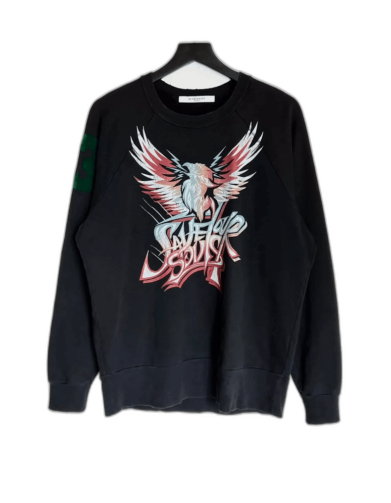 Givenchy Givenchy Givenchy Vintage Style Distressed Sweatshirt -250 Size US M / EU 48-50 / 2 - 1 Thumbnail
