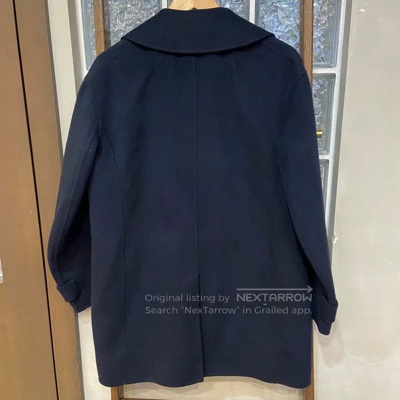 Max Mara Max Mara Classic Navy Blue Wool Coat Size XXS / US 00 / IT 34 - 2 Thumbnail