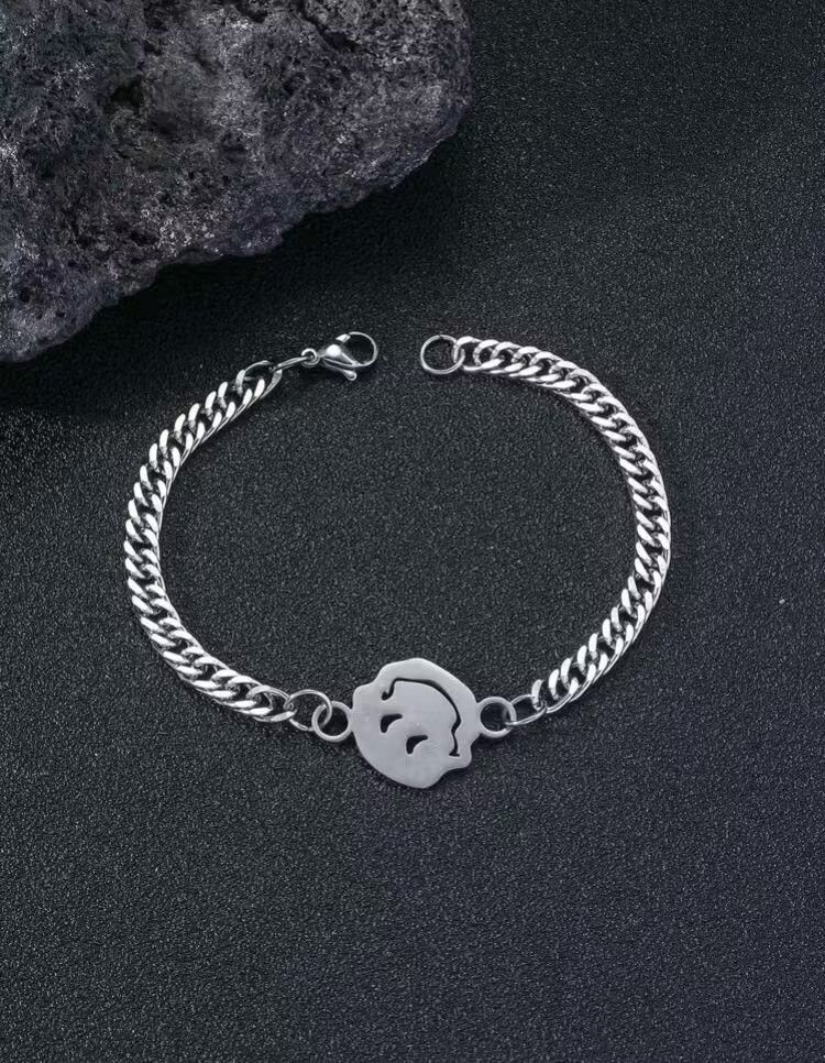Designer Bracelet with smile face Size ONE SIZE - 1 Thumbnail